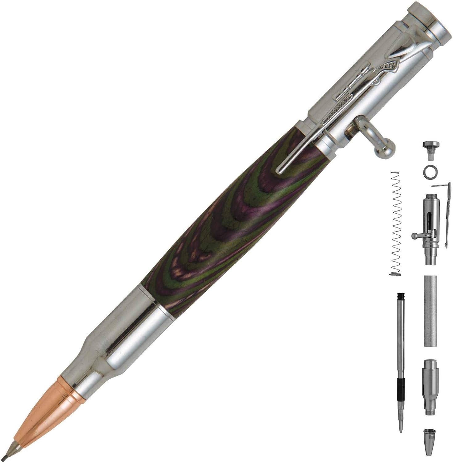 Penn State Industries PKCP81SS Bolt Action 30 Cal Pencil Kit Starter Package Woodturning Project