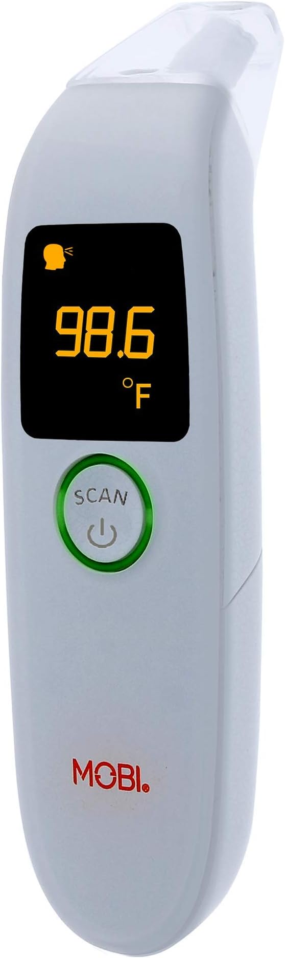 MOBI DualScan FeverTrack Ear & Forehead Thermometer w/Medication Reminder Alarm, Fever Thermometer, Forehead and Ear Thermometer, Medical Thermometer, Baby and Infant Thermometer, Battery Included