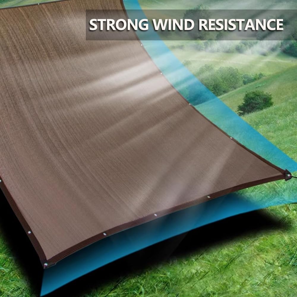 XANAYXWJ Red para sombrilla para Exteriores - Toldo de Malla con Bloqueo UV para jardín, Patio, balcón y pérgola - Vela de Sombra Solar de 8x7 m para Plantas y Flores - Protección al Aire Libre
