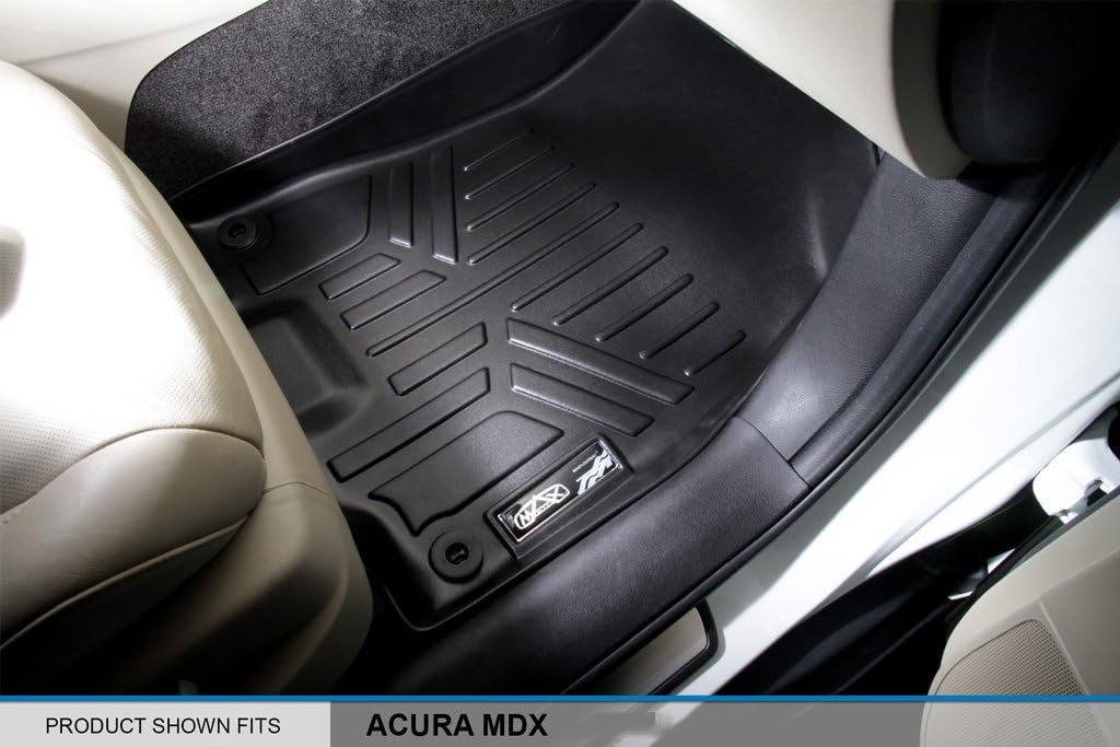 SMARTLINER Custom Fit Floor Mats 1st Row Liner Set for 2014-2020 Acura MDX - Image 3