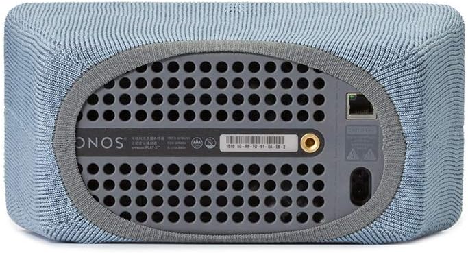 Soundskins Speaker Cover for Sonos Play 3 - Stone Blue | Custom Fit Speaker Cover | Premium Knitted Fabric with Acoustic Transparency