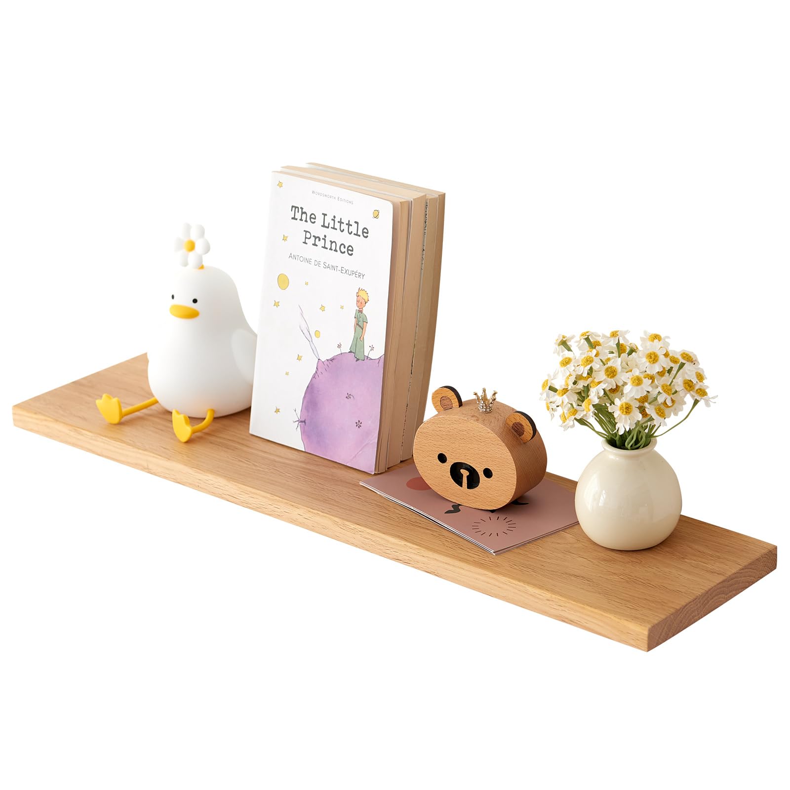 TREOAKWIS Wooden Floating Shelf