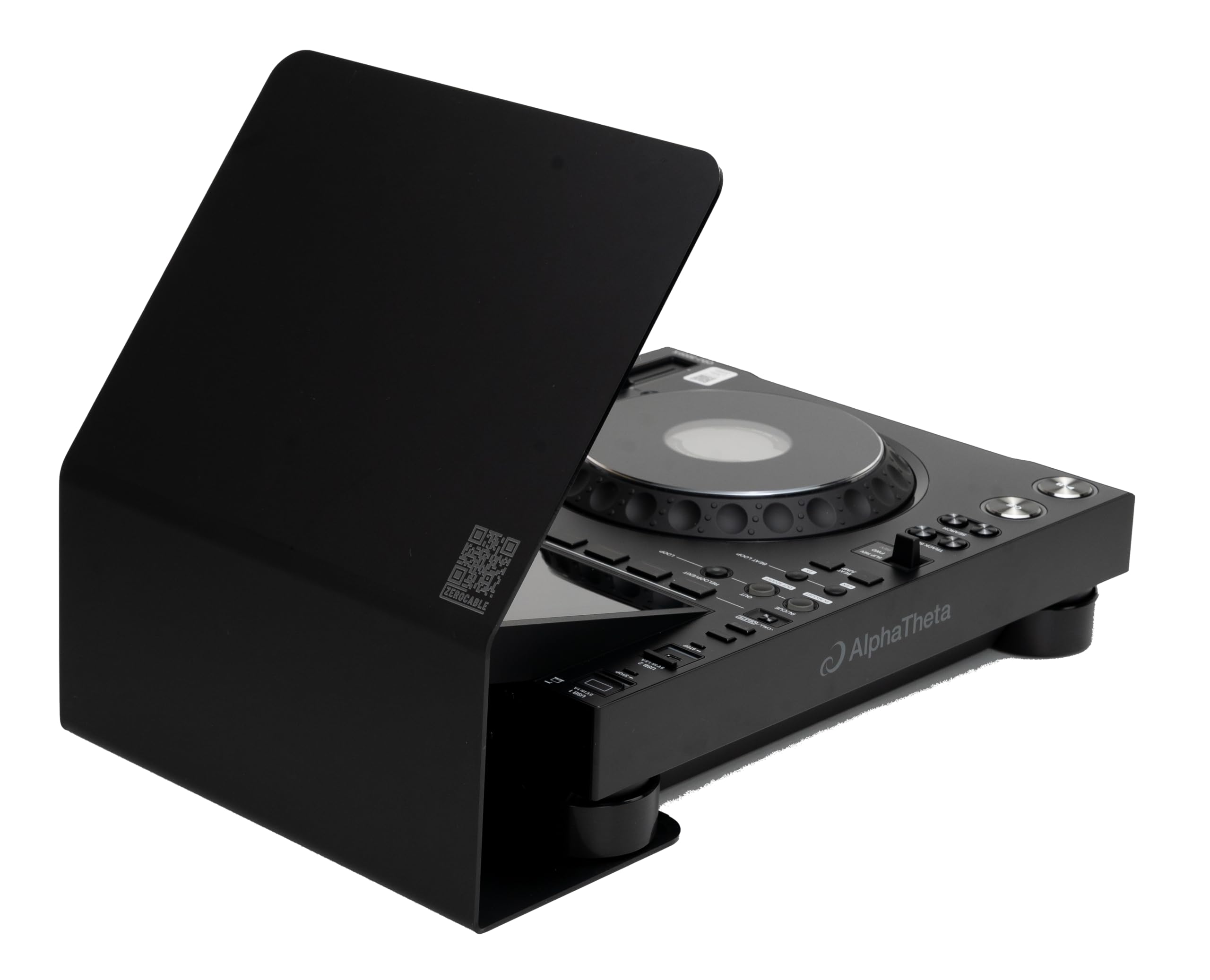 DJ Sun Cover kompatibel mit Alphatheta CDJ 3000X Integrierter Cable cover für klare Sicht und Kabelmanagement, Sunshield, Made in Germany