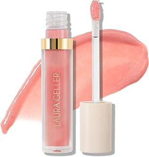 LAURA GELLER NEW YORK Italian Marble Glossy Lip Tint - Moisturizing Lip Gloss - Enriched with Shea, Mango and Cocoa Butters (02 Rosé Spritz)