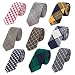 DonDon Corbata de cuadros de algodón para hombres de 6 cm -...