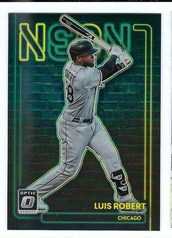 LUIS ROBERT 2022 Panini Donruss Optic Neon #NEON-2 SSP Case Hit Baseball Card Chicago White Sox