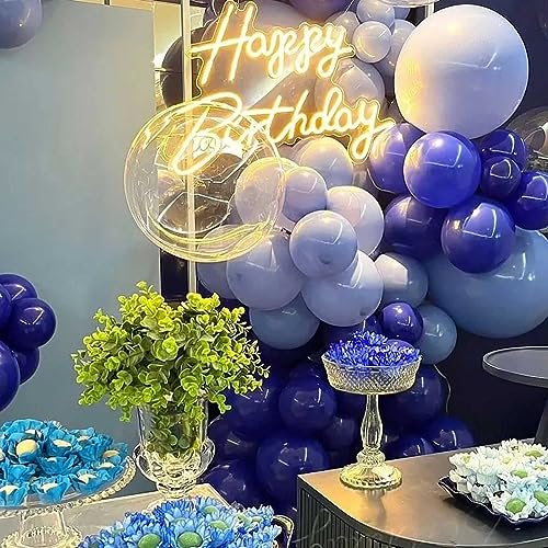 Image of KALOR 10 Inch Light Purple Balloons, 100 Pcs Latex Helium Balloons for Kid's Birthday Party Baby Shower Wedding Graduation Graduation Party Decorations
