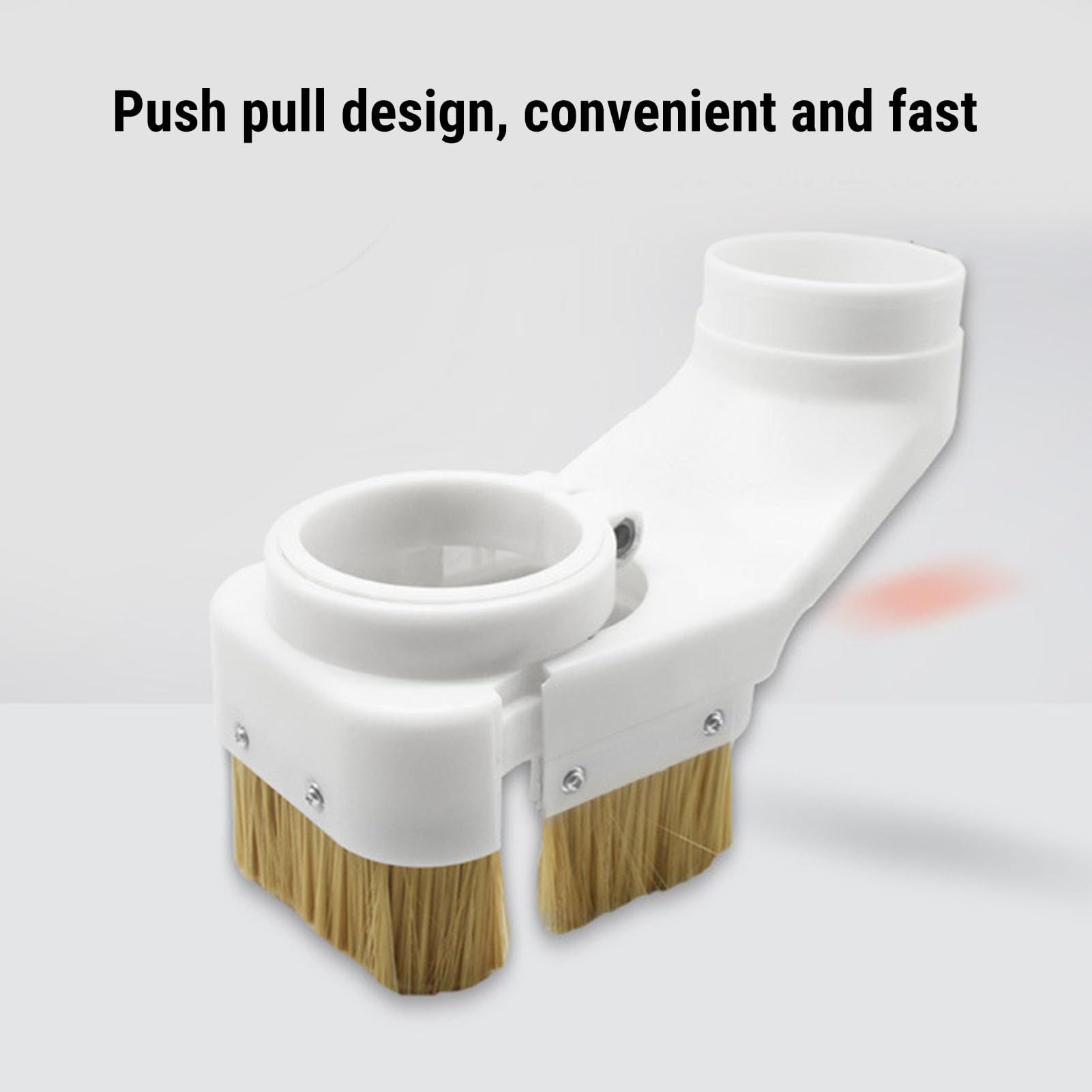 VBESTLIFE Cache-Poussière de Broche, Cache-Poussière de Moteur de Broche CNC de 80 Mm avec Brosse à Double Porte, Compatible avec la Machine de Fraisage de Gravure, pour l'extraction de la du