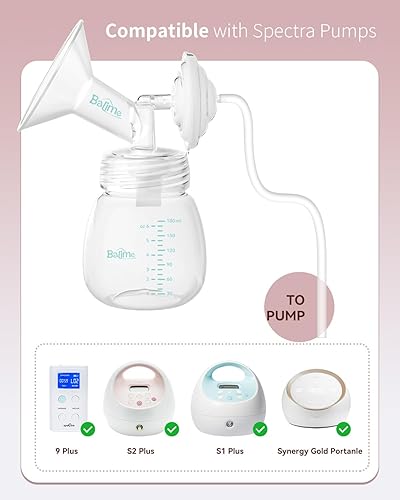 Miniatura 5 de BALIME Piezas de repuesto de brida de boca ancha de 0.94 pulgadas para S1 S2  Piezas de extractor de leche de silicona de grado médico de ajuste