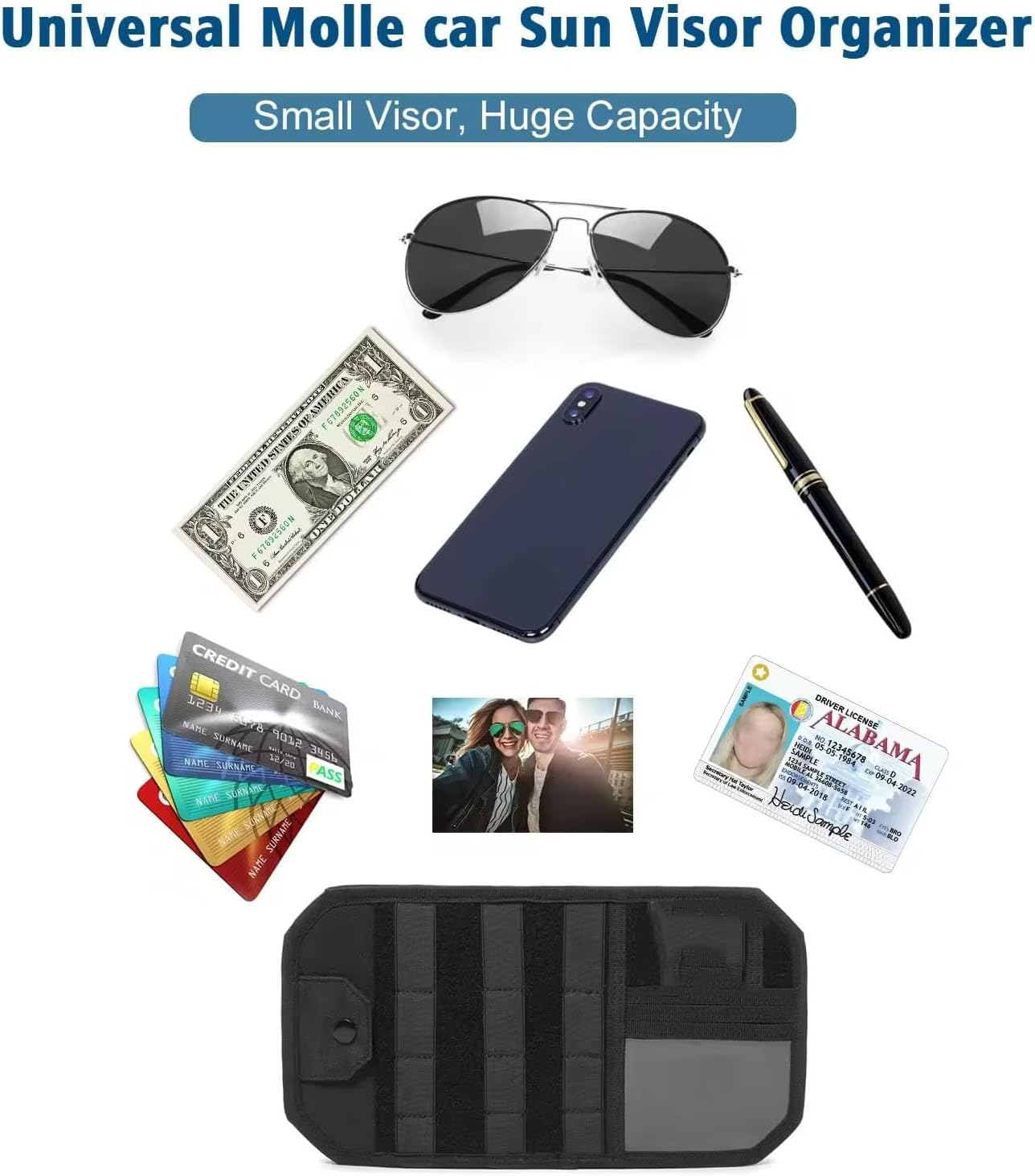 Visor Organizer Storage Bag for Smart Fortwo image 3