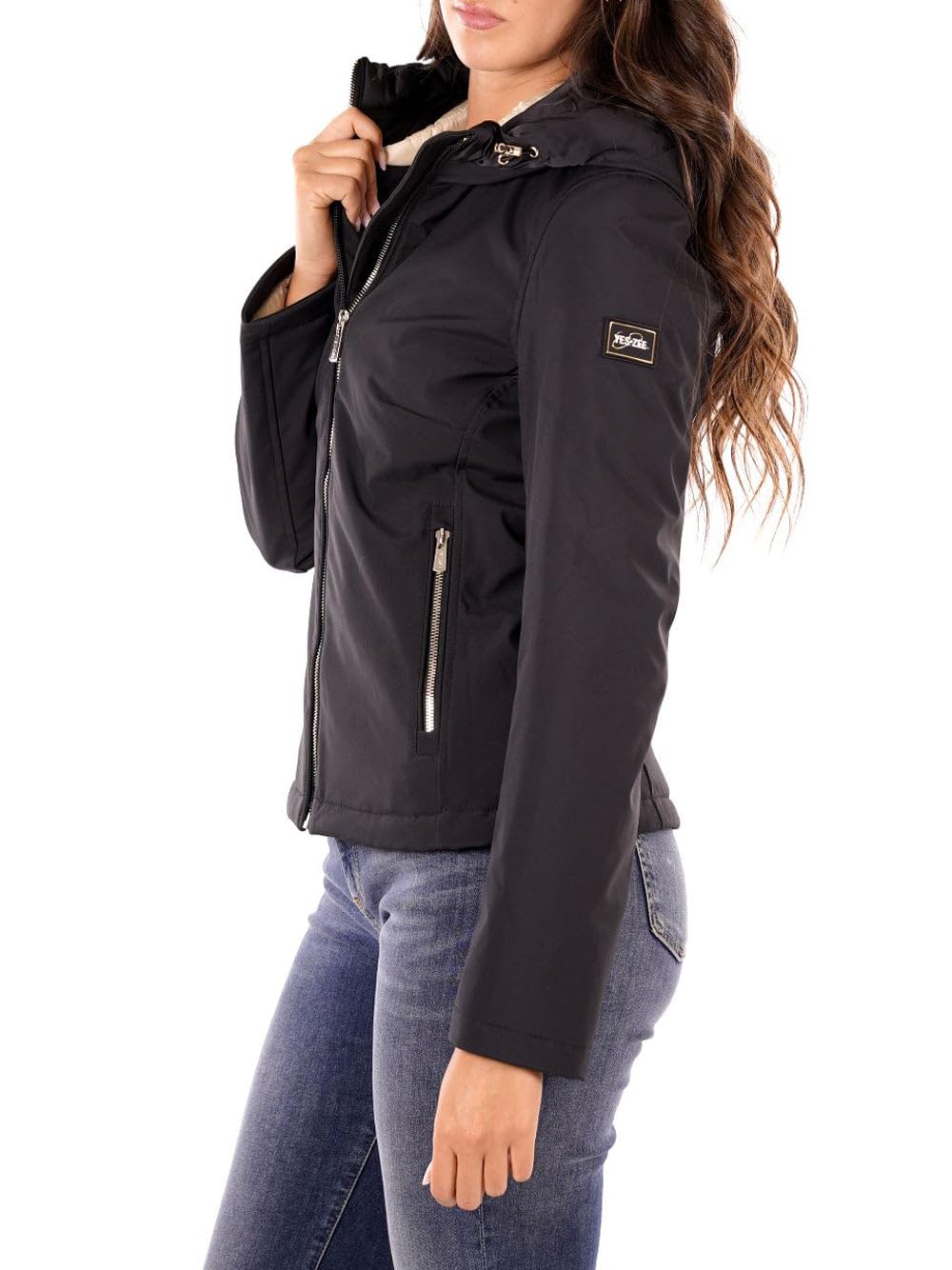 Yes Zee Giubbino Donna Nero J028/M200 Taglia M
