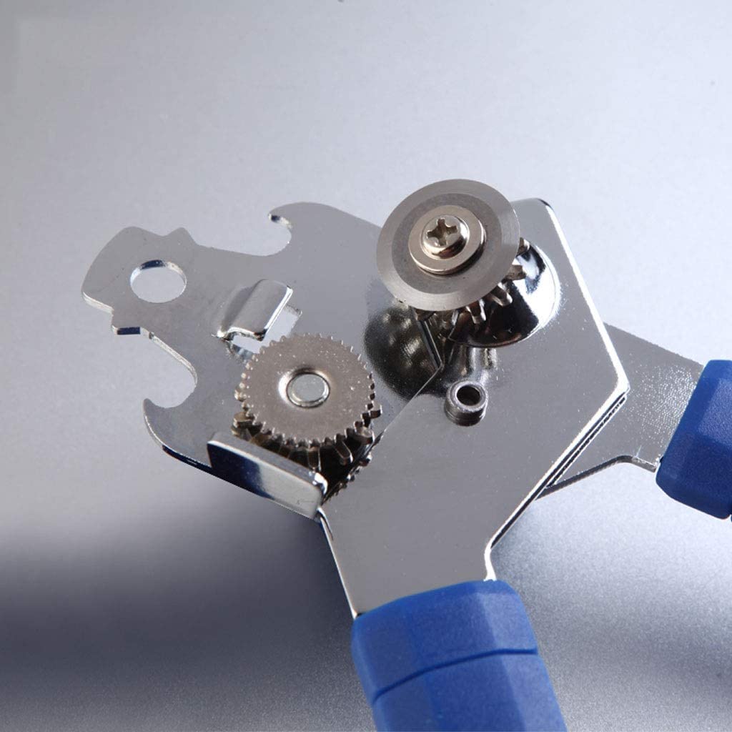 Apriscatole multifunzionale, apriscatole manuale apribottiglie per birra in acciaio inossidabile, impugnatura ergonomica antiscivolo