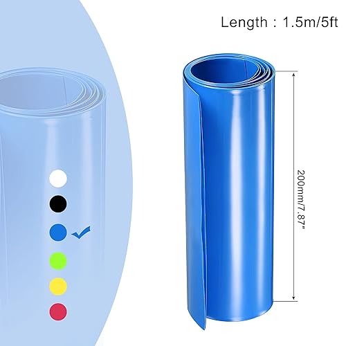 Miniatura 7 de MECCANIXITY Aislamiento claro claro del claro del 4.9 ft m de la tubería 656.2 ft m del encogimiento del calor del PVC de la envoltura de la batería