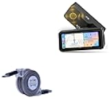 BoxWave Cable Compatible with Focuway OV07 Portable Carplay Screen (6.8 in) - miniSync - USB-A to USB Type-C, Retractable Cable 5 Pre-Set Lengths Avoid Tangles