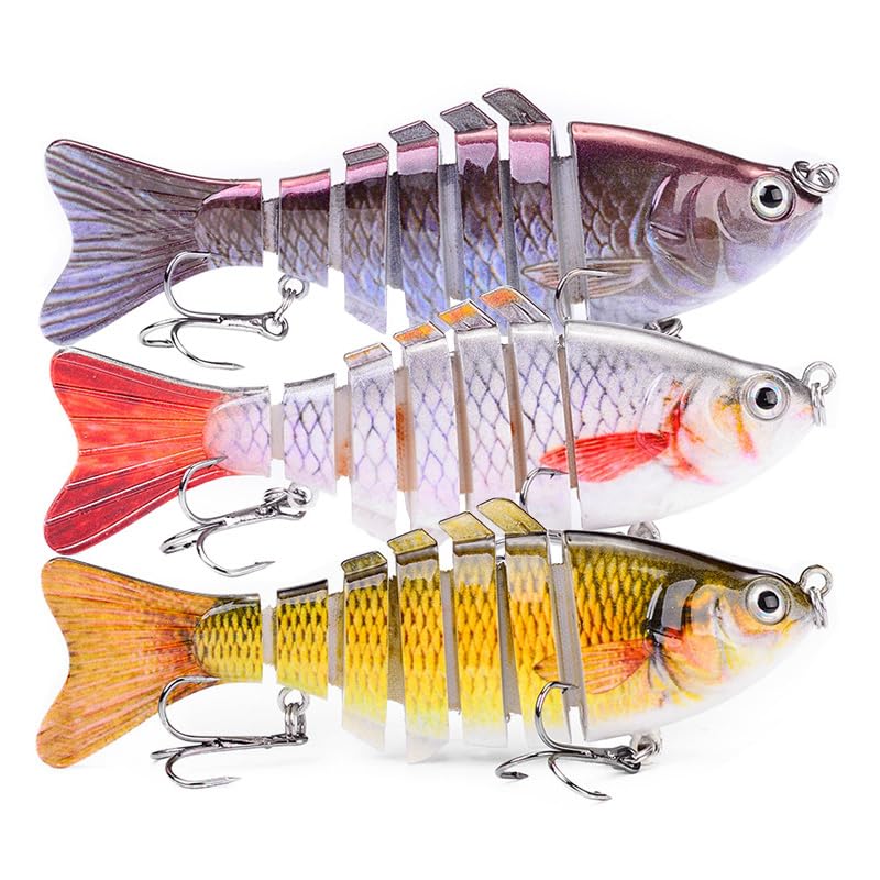 Multi-Segmented Fishing Lures, Glide Swim Bait Lure Freshwater and...