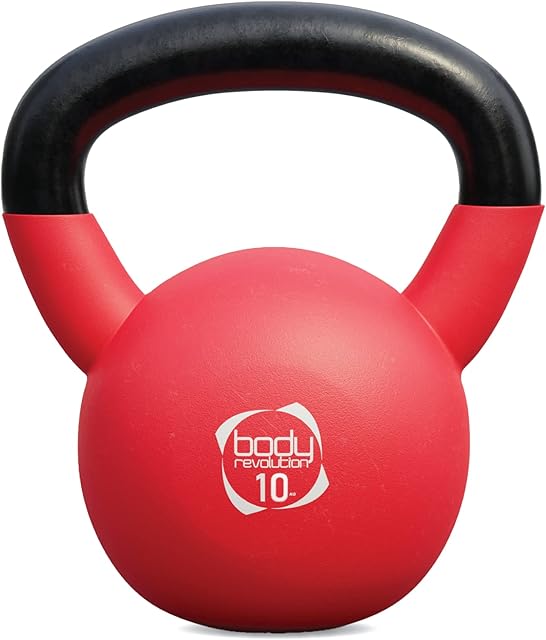 Body Revolution Kettlebells - Neoprene Coated Cast Iron Kettlebell - Range of Kettle Bells Sold Separately