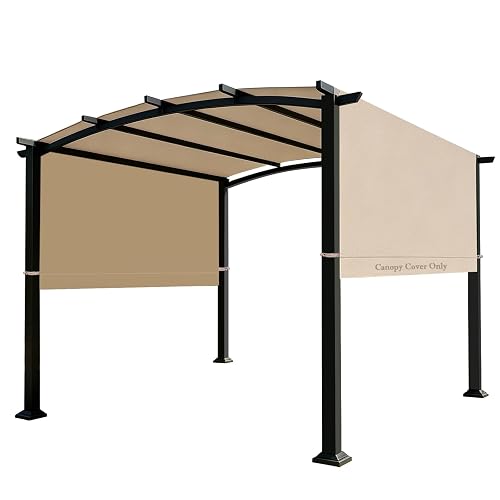 NOVINO Pergola Replacement Canopy,17x8ft Waterproof Pergola Shade Cover | Universal