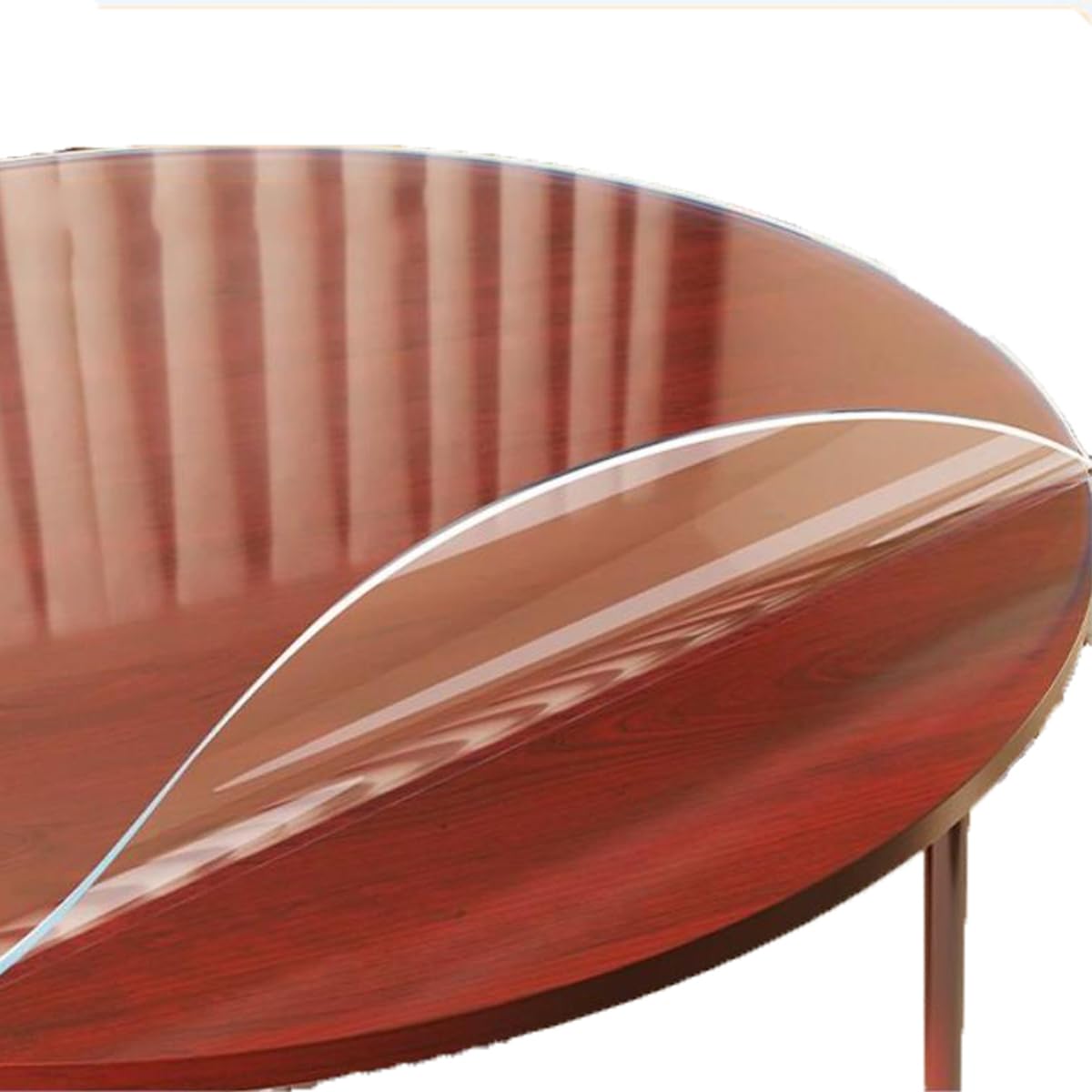 Nappe de table ronde PVC pour protéger le bureau et la cuisine