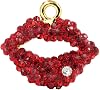 Creative DIY Red Lip Kiss Mouth Charms Pendants Wholesale Set of 3 MH45