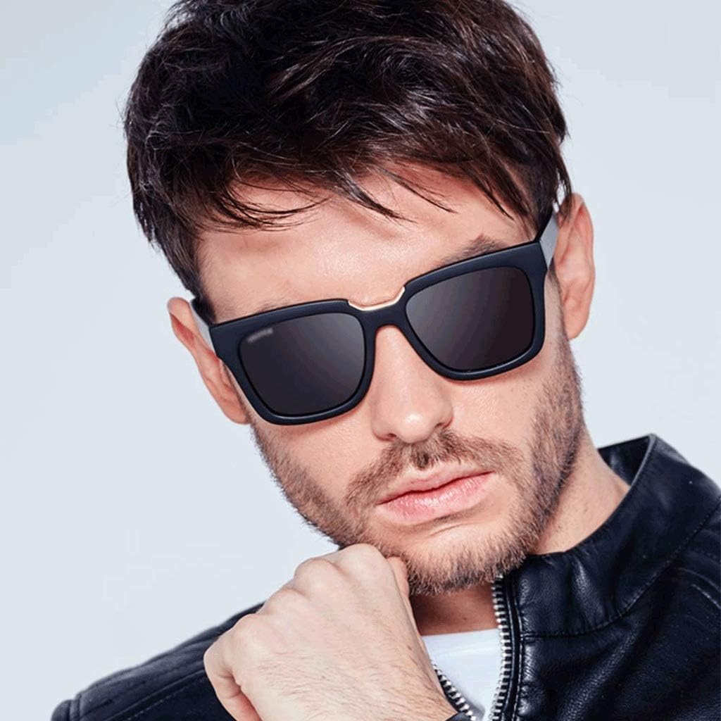 Mens Sunglasses with Black Front and Polarised Lenses