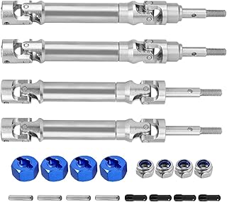 Deevoka Eixo de acionamento traseiro cvd peças de atualização durável metal aço inoxidável rc cvd peça de reposição do eixo de transmissão para 4x4 2wd 1/10