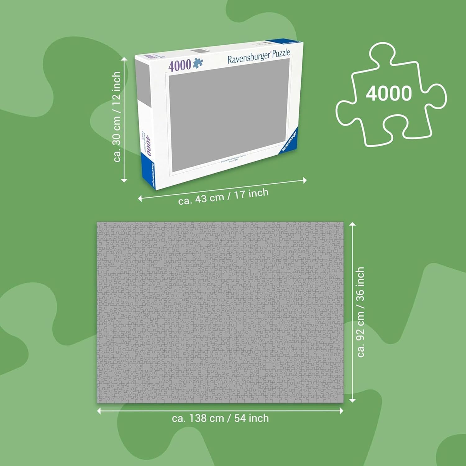 Ravensburger - Puzzle 4000 Il mondo segreto delle fate​ | Puzzle Per Adulti | Per Tutta La Famiglia | Con Una Misura Di 137,8x91,5 Cm | Regalo Adulti