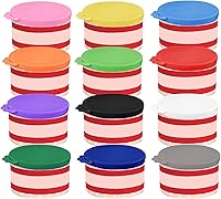 Vista 5 de AQSXO 12 tapas para latas de comida, cubiertas de silicona para latas de comida para mascotas, tapas para latas de comida para gatos de 3 onzas