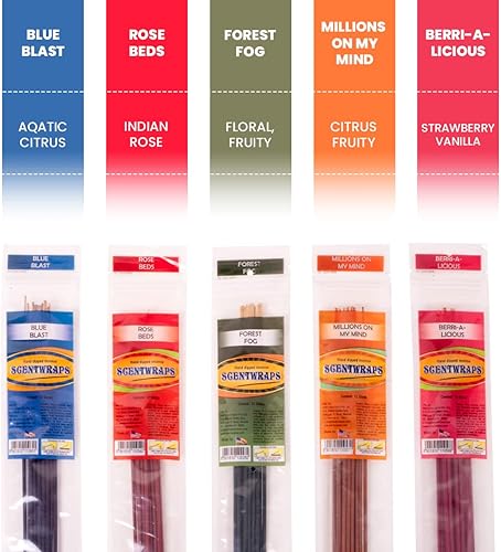 Miniatura 2 de Hem - Paquete variado de varillas de incienso 12 varillas x 10 unidades 120 varillas dobladillo Scentwrap de 11 pulgadas natural sumergido a mano