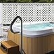 VEVOR Whirlpool-Handlauf 88,9–144,8cm höhenverstellbar Spa-Geländer Whirlpool Aluminiumlegierung rostfrei korrosionsbeständig Pool Handlauf 272kg Tragfähigkeit Haltegriff Einstiegshilfe