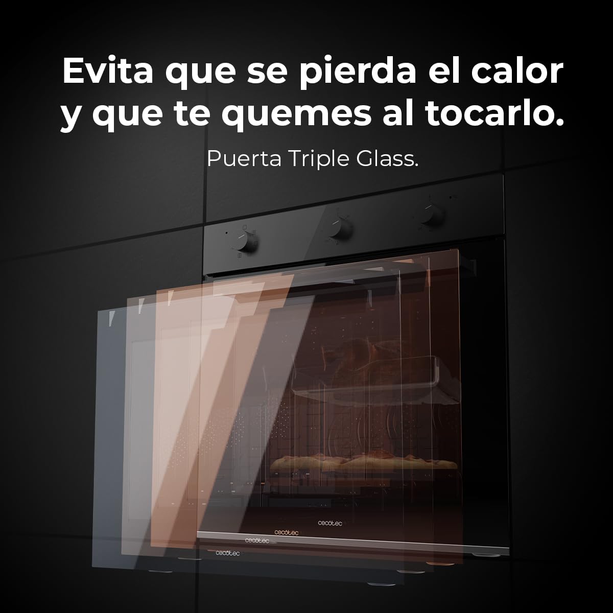 Cecotec Bolero Hexa M236000 Forno Incasso Multifunzione 70 L Dark Inox Steam Assist