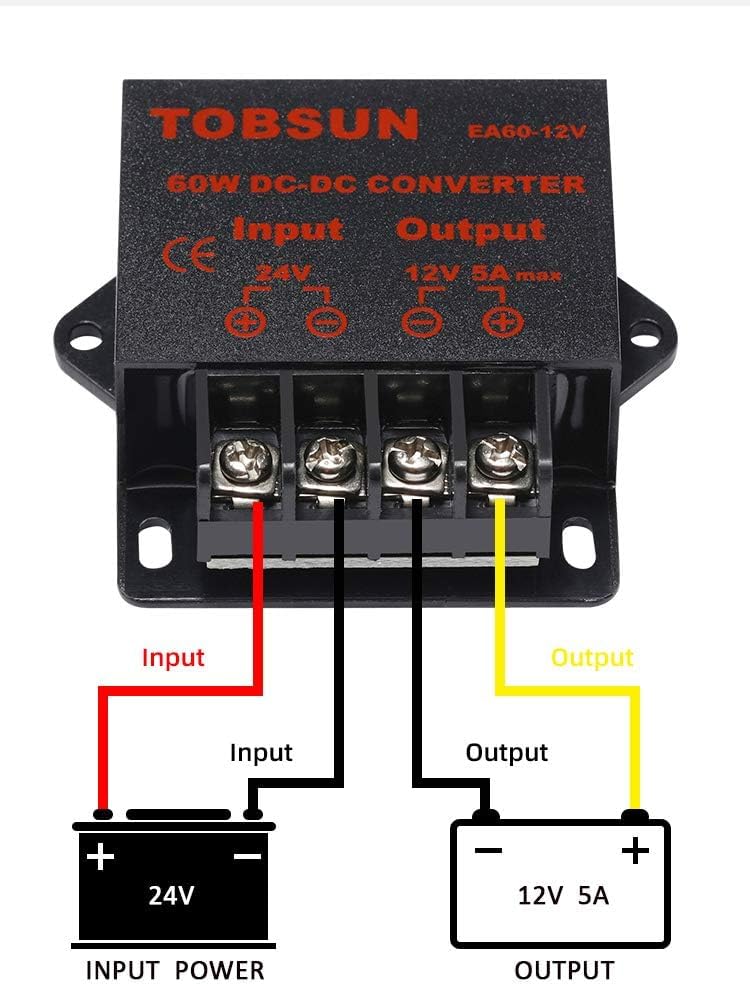 DC 12V/24V To 5V 5A Step Down Converter - 25W Buck Voltage Regulator Power Supply Module - View #11