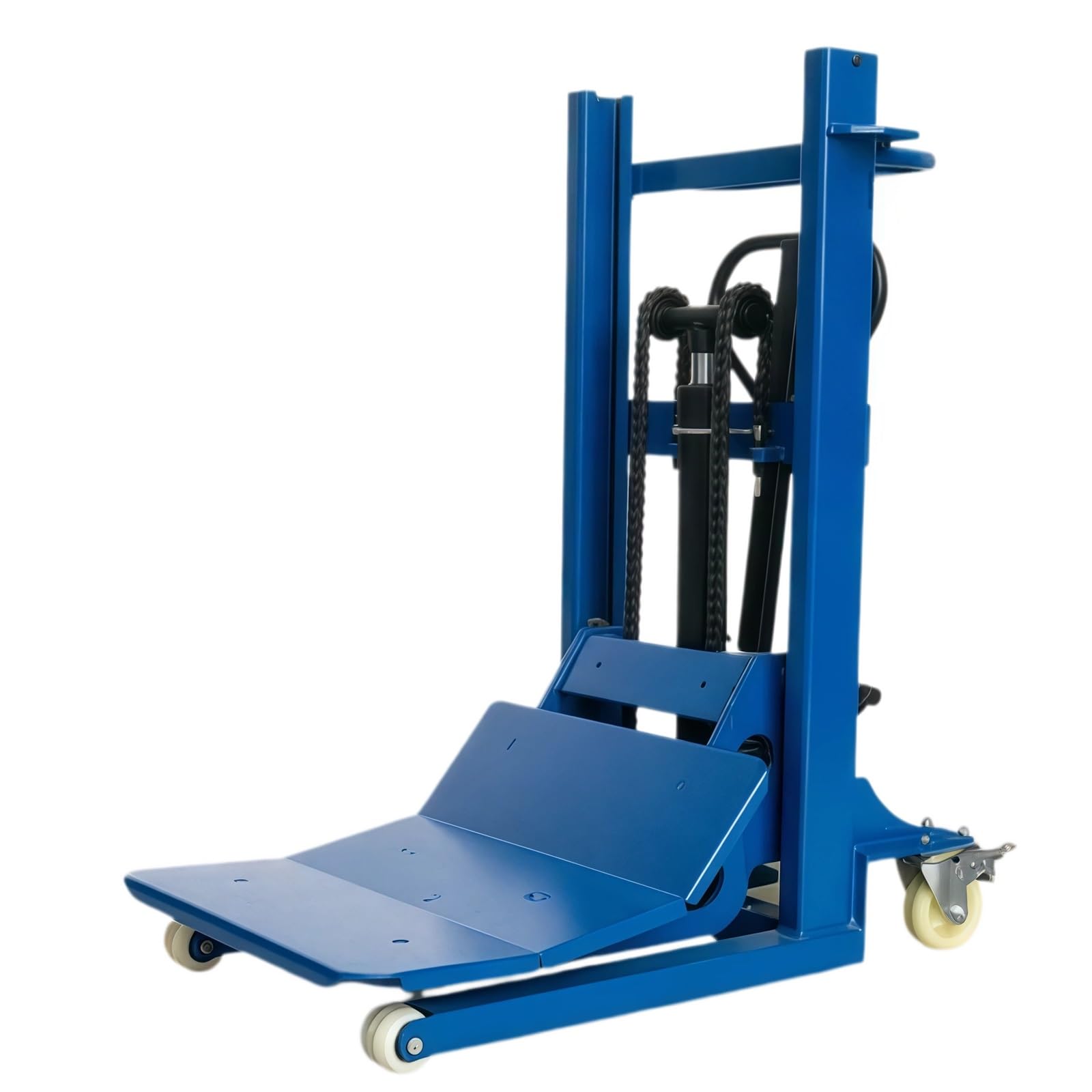 Pallet Jack Hydraulic Fork Truck with Brake Wheels for Rolled Material Handling in Workshop Industrial Material
