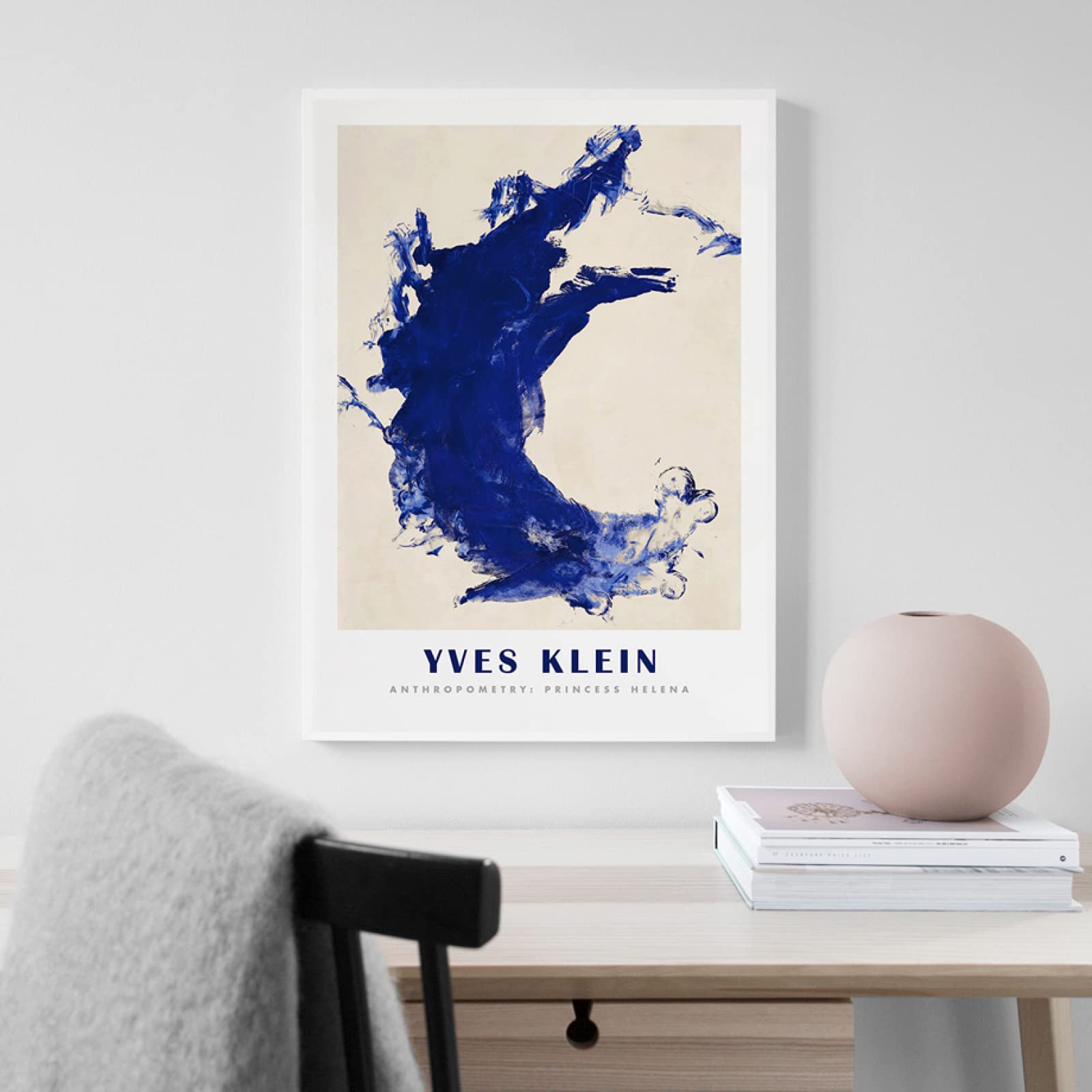 Amazon.co.jp: イヴ・クラインのポスター抽象的な青いポップ