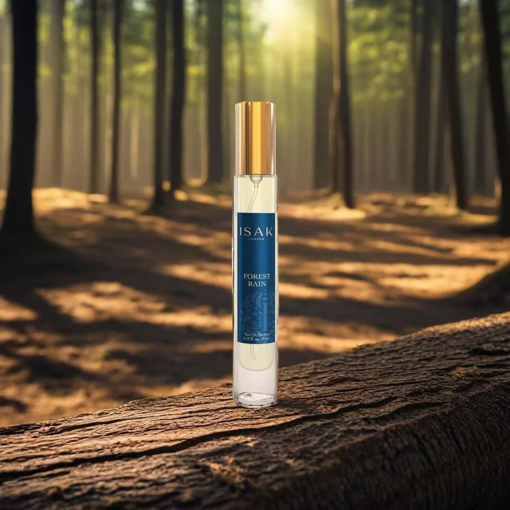 ISAK Forest Rain Unisex Perfume | Eau de Parfum | Premium Perfumes for Men, Women | Petrichor, Lemon, Lilac | Fresh, Long Lasting, Travel Size - 9ml-image-11