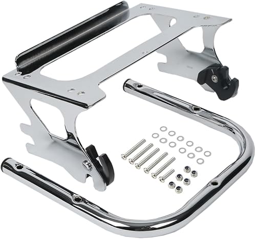 Miniatura 4 de XFMT Soporte desmontable para portaequipajes con dos unidades de viaje compatible con Harley Davidson FLHT FLHX FLTR Electra Road Glide Touring