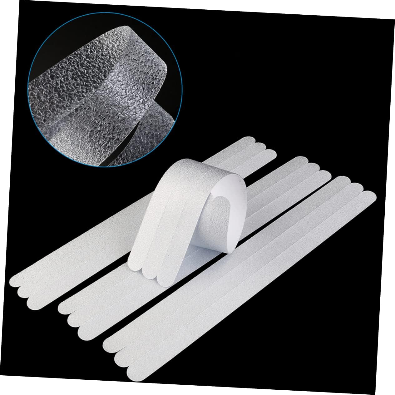 24pcs - Transparent Shower Stickers for Bathtubs Non-Skid Adhesive Strips Grip Tape for Floors Stairs and Showers