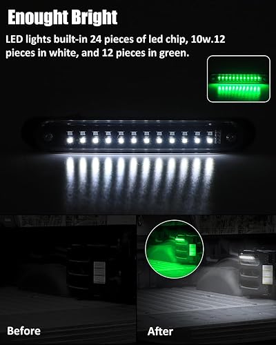 Miniatura 6 de SUNPIE Luz de cúpula UTV Iluminación interior universal para Polaris RZRRangerGeneral TalonPioneer Kawasaki MuleTeryx CanAm Off-Raod Golf Cart