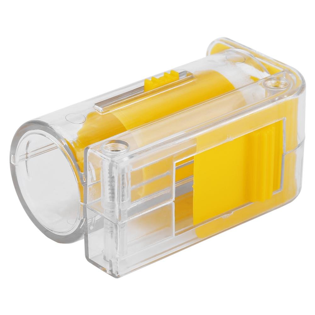 Duokon 2pcs Portable Abeille Reine Marquage Catcher en Plastique Une Main Marqueur boîteille Plongeur en Peluche Apiculteur Outil Jaune
