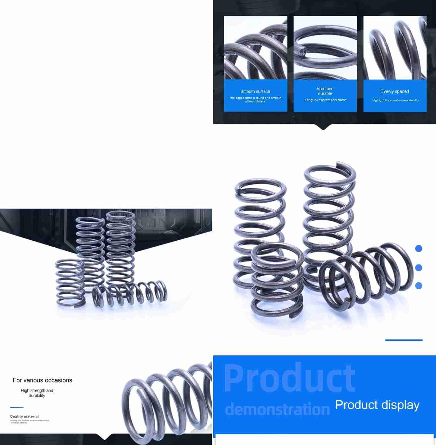 10 Pcs Compresson Sprngs Wre Da 0.5/0.6/0.7mm OD 3mm-12mm A2 - Foto 10