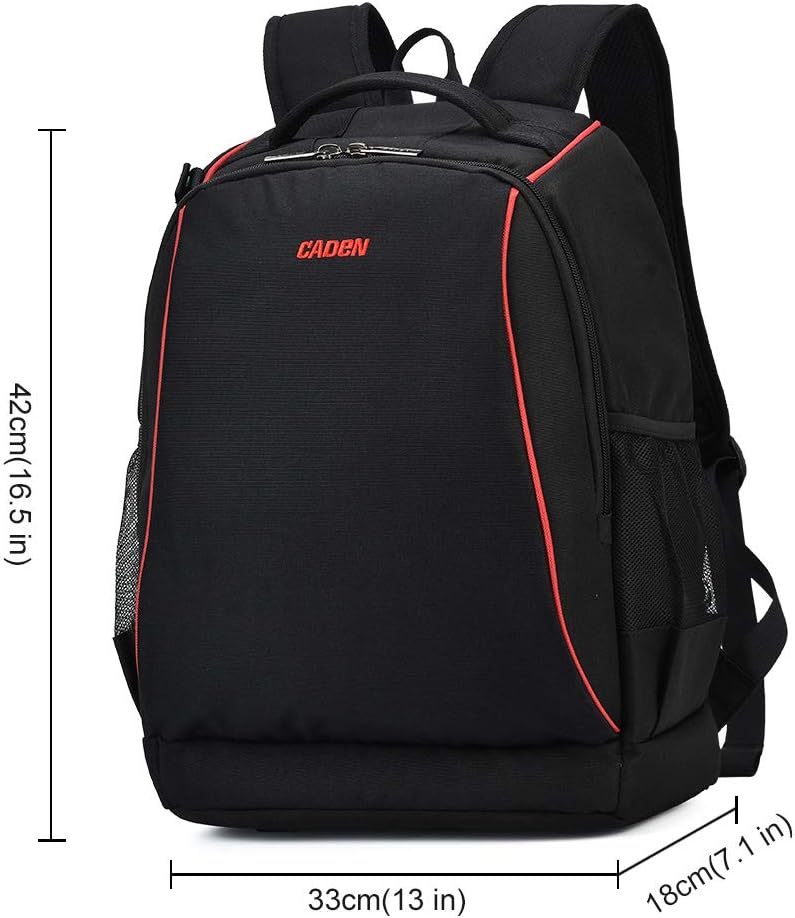 Bеѕt Dеаl Chеар 🛒 CADeN Camera Backpack, Camera Bag for DSLR/SLR, Camera Case Compatible for Sony Canon Nikon Mirrorless Camera and Lens 13 Laptop Tripod Accessories Waterproof Black Uр Tо 50% оƒƒ CADeN Camera Backpack, Camera Bag for DSLR/SLR, Camera Case Compatible for Sony Canon Nikon Mirrorless Camera and Lens 13 Laptop Tripod Accessories Waterproof Black