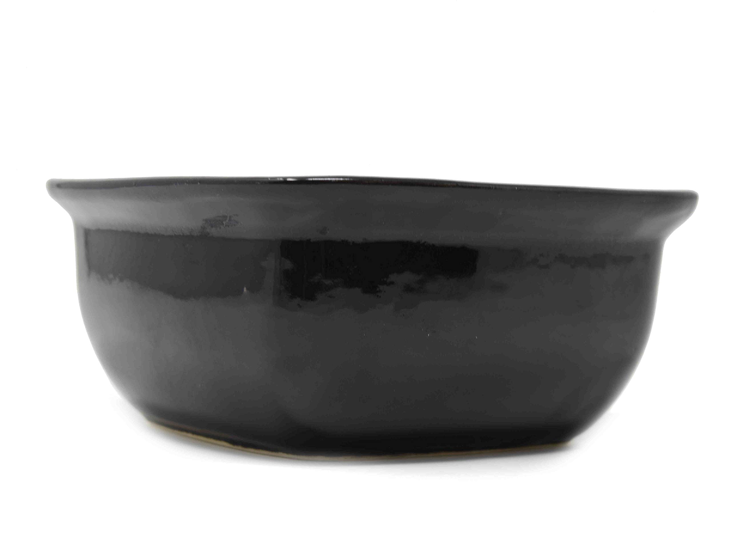 The Himalayan Goods Company Ceramic Square Bowl or Tray (5.5X 2.5 inches 500ml, Black)