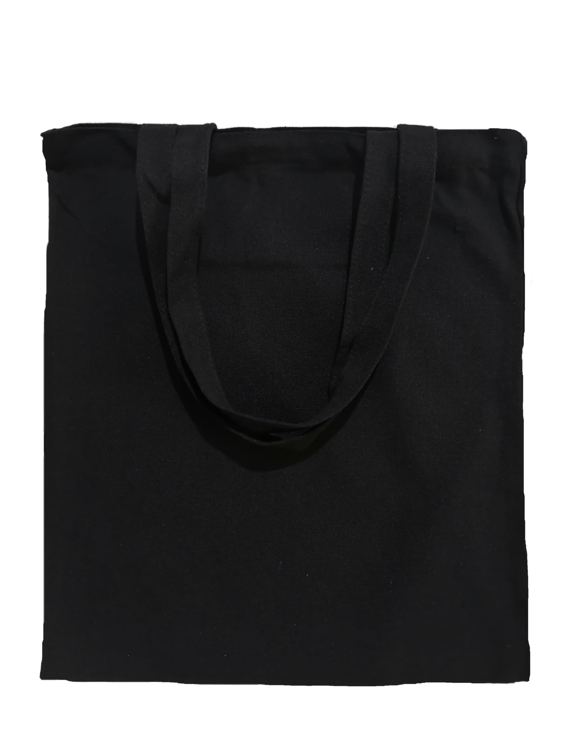 Chezi DIY Plain Canvas Tote Bag Black