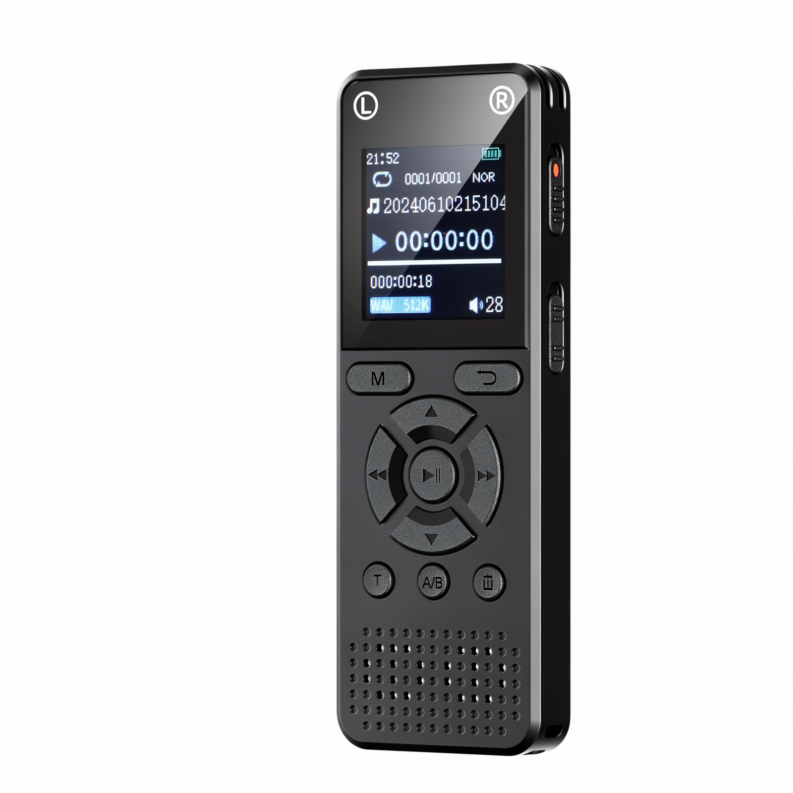 192GB Digital Voice Recorder, Portable Audio Recorder with Built-in Speaker, Voice Activated, WAV, A/B Repeat & Password Protection – Ideal for Meetings, Lectures & Interviews-picture-13