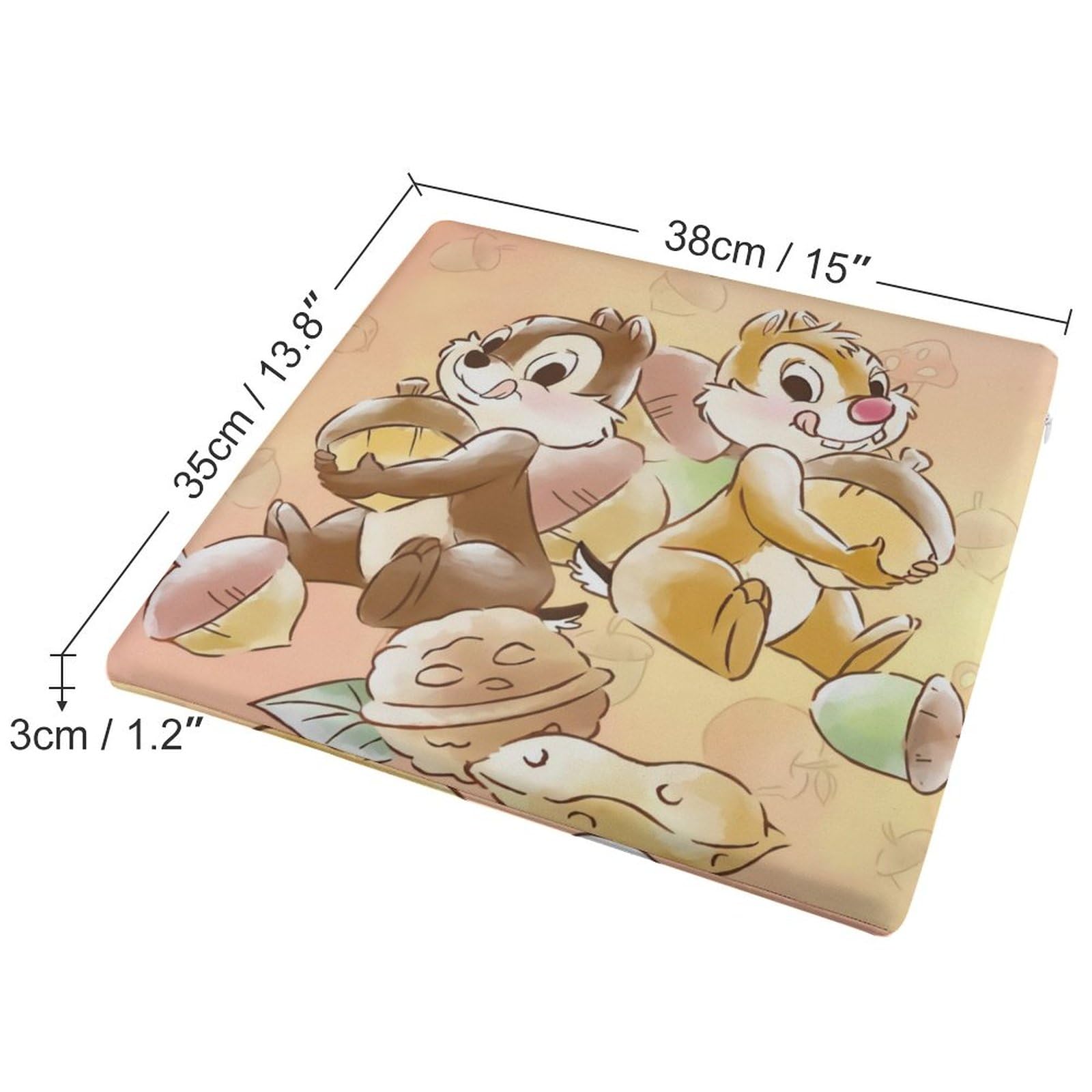 Amazon.co.jp: チップとデール 座布団 クッション やさしい座り心地