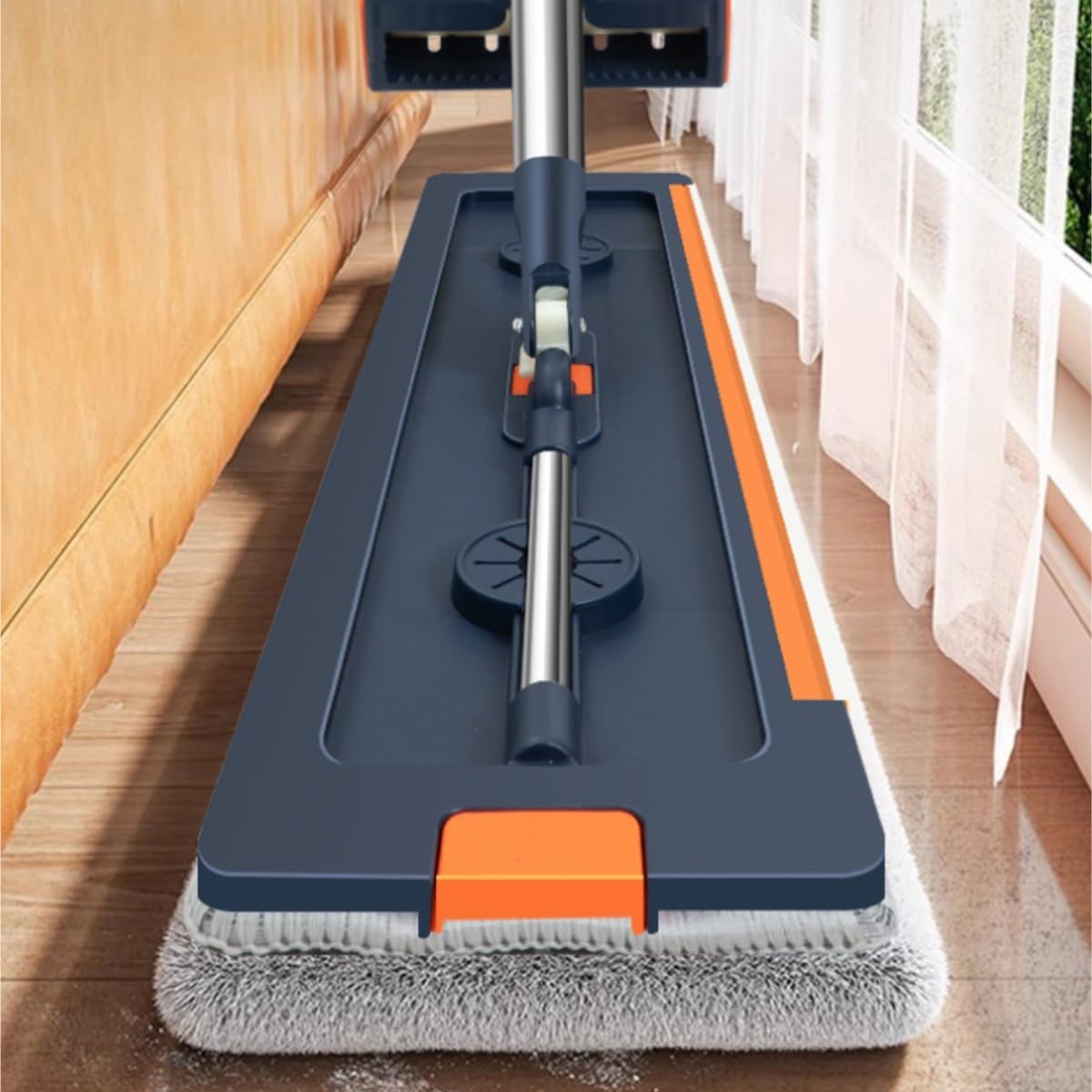 Fregona Fregona con Tableta De Lavado Manos Libres, Herramienta Limpieza Doméstica, Grande Absorción Agua, Perezosa Limpieza Suelo