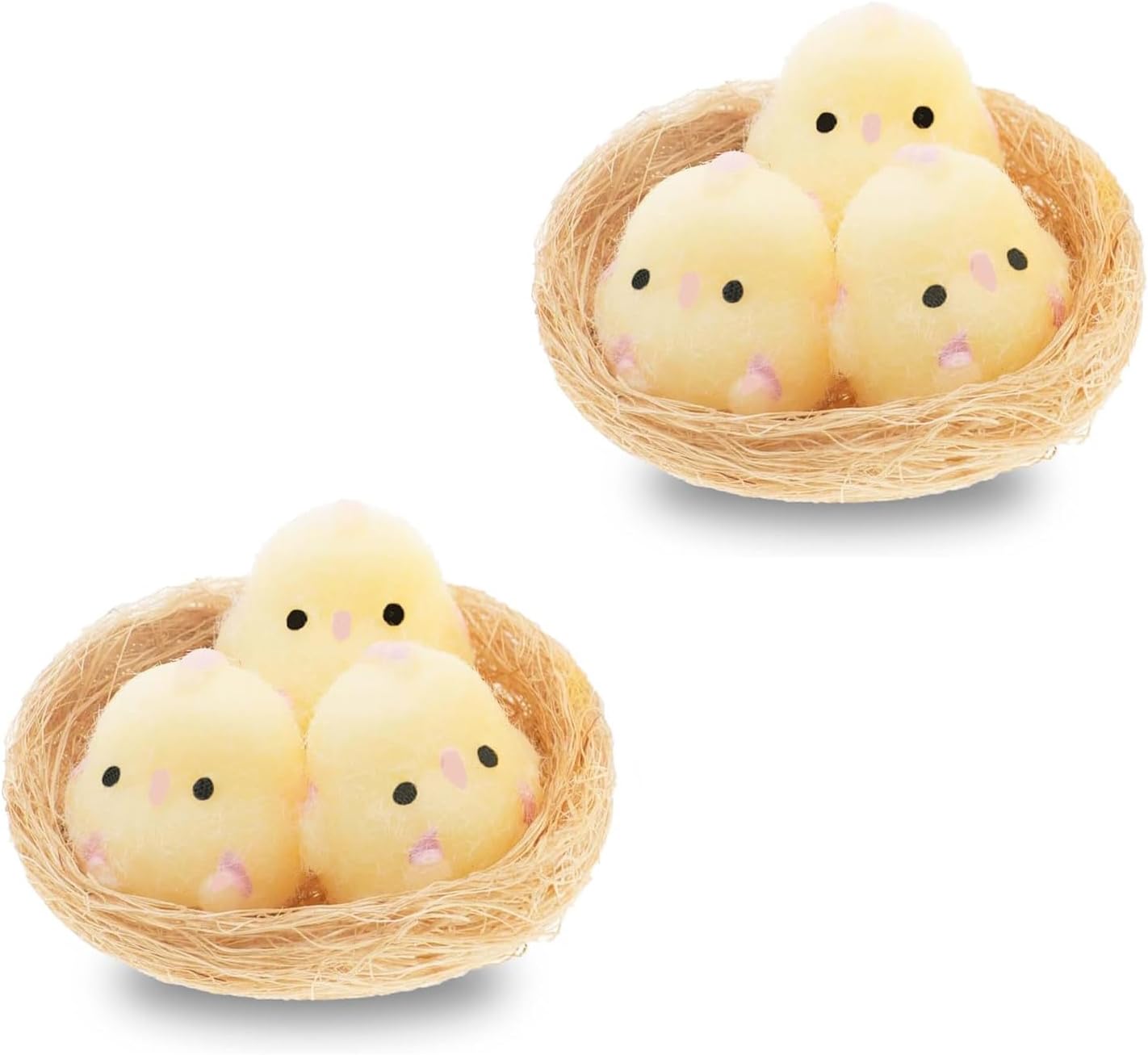 6 Pcs Mini Chicken Squishy Toys with Coop – Thumb-Sized Stress Relief, Ultra-Soft & Safe Pocket-Sized Collectibles