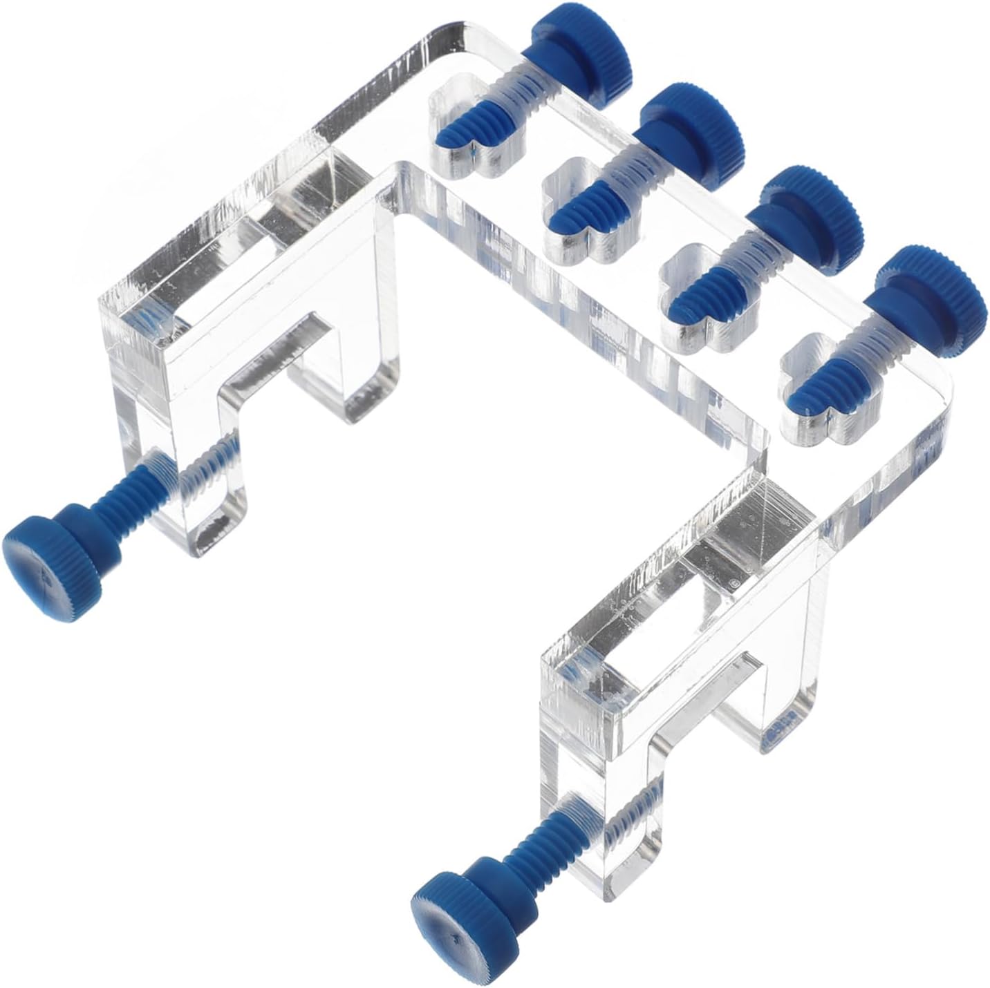 SUPVOX Acrylic Fixed Rack for Titration Pump and Fish Tank Hose Adjustable Water Clip Holder Lightweight and Durable Aquarium Clamp for Easy Installation Compatible with Various Tubing