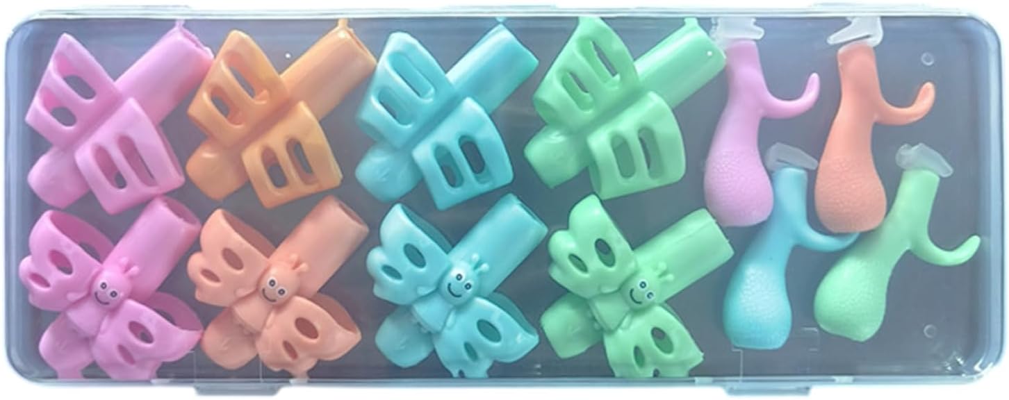 1 Set Pencils Grip for Handwriting Butterfly Shaped Pencil Holder Grip Postures Correction Training Writing Aid