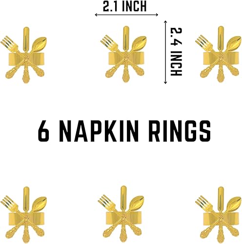 Miniatura 3 de GOLD ANTLERS Bajoplatos dorados y servilleteros dorados  Juego de 6  para cena, boda, evento, conferencias, decoración