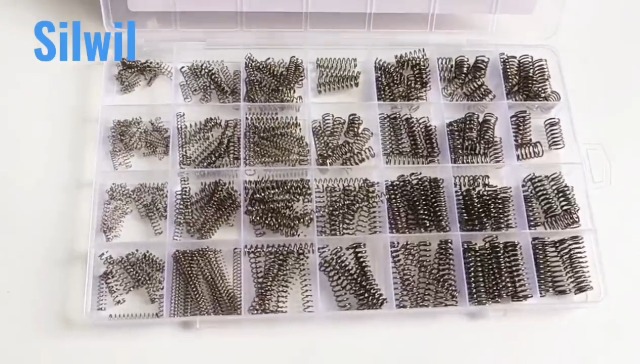 SciWil 390-Piece Compression Spring Assortment Kit, 28 Sizes Small